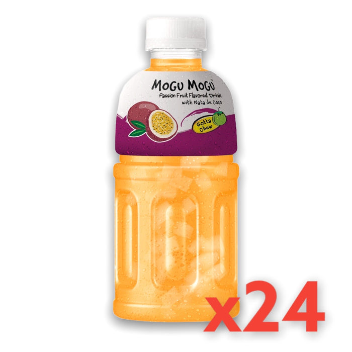 MOGU MOGU PASSION FRUIT NATA DE COCO DRINK, CASE OF 24