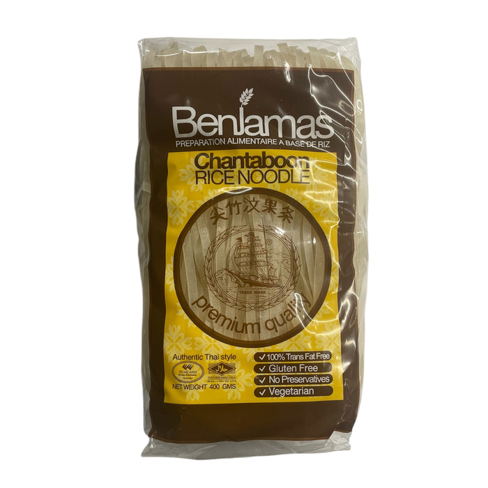 BENJAMAS 5MM CHANTABOON RICE NOODLE 400G