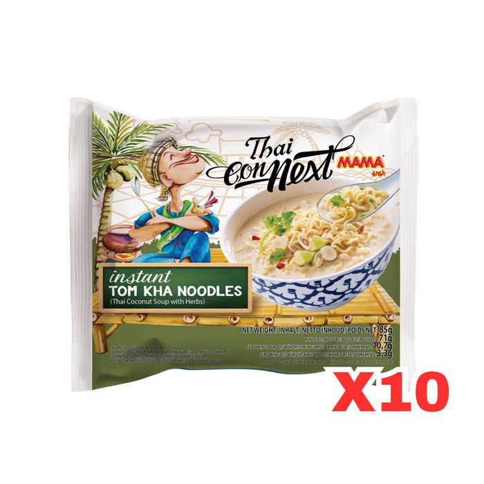 MAMA THAI CONNEXT TOM KHA INSTANT NOODLES 85G, CASE OF 10