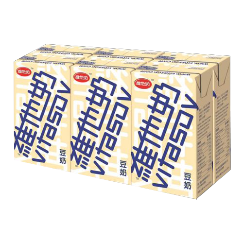维他奶原味豆奶饮料 – 6盒装(每盒250ml)