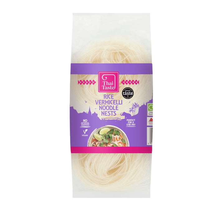 THAI TASTE VEGAN GLUTEN-FREE RICE VERMICELLI NOODLES - 200G