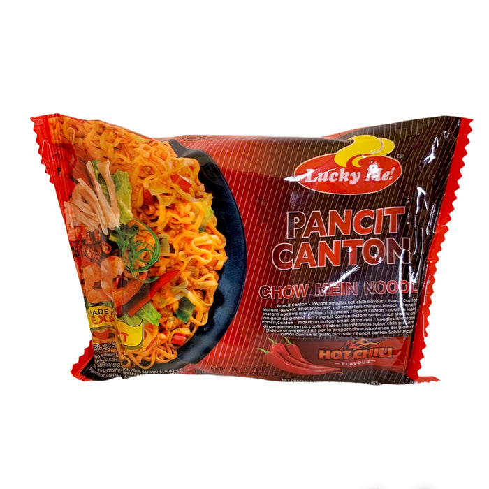 LUCKY ME HOT CHILLI FLAVOUR PANCIT CANTON CHOW MEIN NOODLE 60G