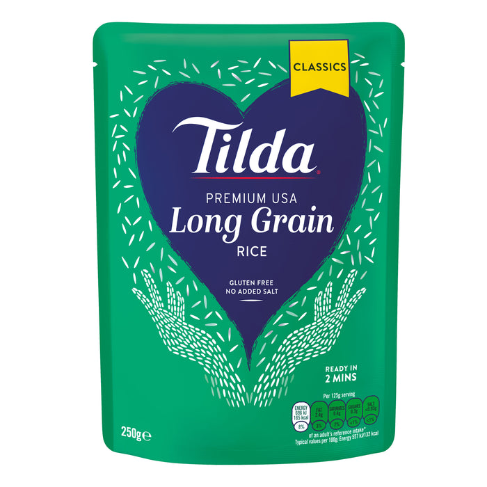 TILDA PREMIUM USA LONG GRAIN RICE 250G