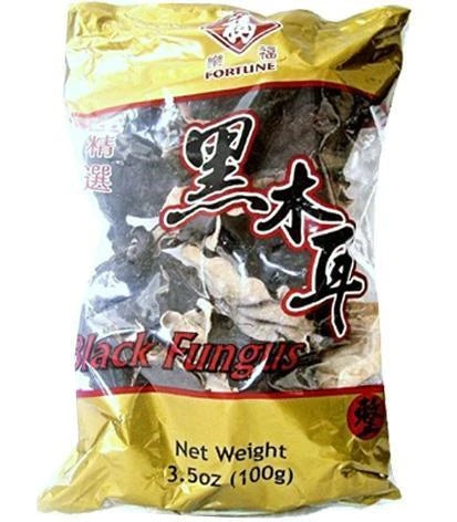 FORTUNE DRIED BLACK FUNGUS 100G 樂福白背黑木耳