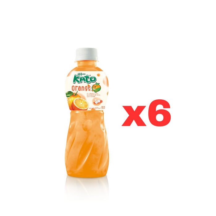 KATO ORANGE NATA DE COCO, PACK OF 6