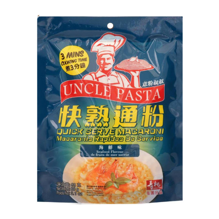 SAU TAO UNCLE PASTA QUICK SERVE SEAFOOD FLAVOUR MACARONI 88G