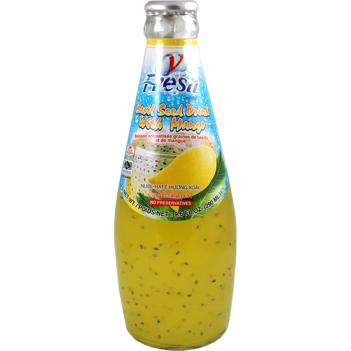 V 新鲜芒果罗勒籽饮料