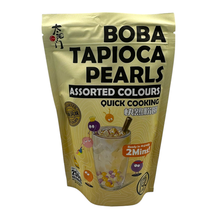TYM ASSORTED BOBA TAPIOCA PEARLS - 250G