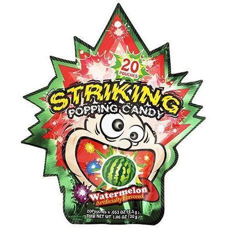 STRIKING WATERMELON POPPING CANDY 30G 索勁西瓜味爆炸糖