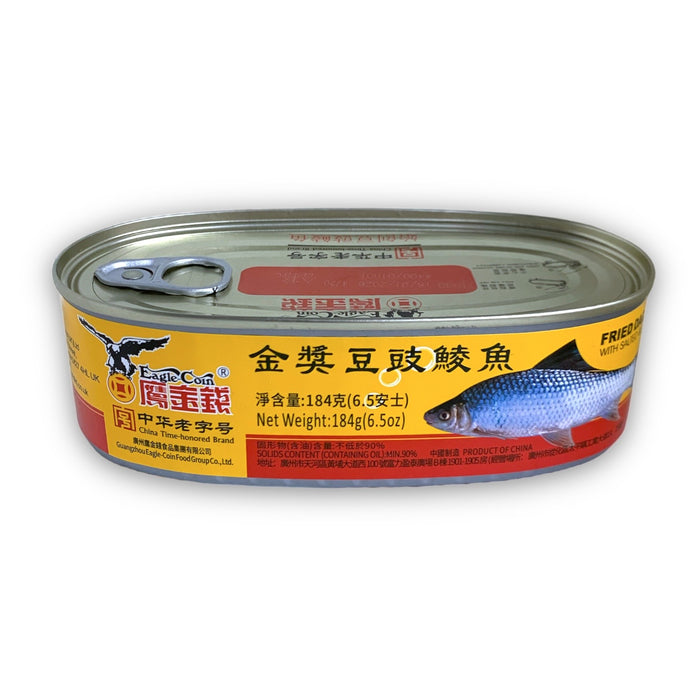 EAGLE COIN FRIED DACE SALTED BLACK BEAN 184G 鹰金钱豆豉鲮鱼
