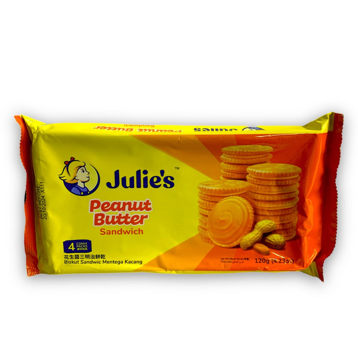 JULIE'S HALAL PEANUT BUTTER SANDWICH 120G 茱蒂絲花生醬三明治餅乾