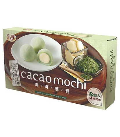 ROYAL FAMILY HALAL MATCHA CACAO MOCHI 80G 皇族可可麻糬 (抹茶)