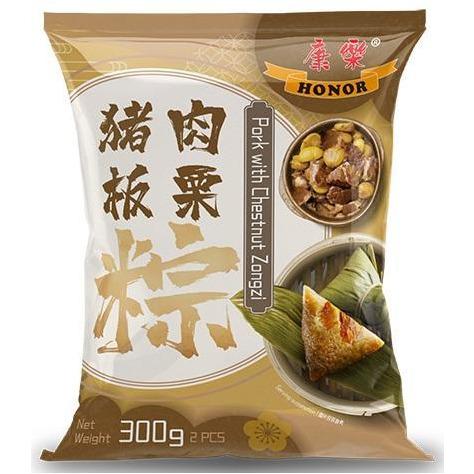 HONOR PORK WITH CHESTNUT ZONGZI RICE DUMPLING 300G 康乐猪肉板栗粽