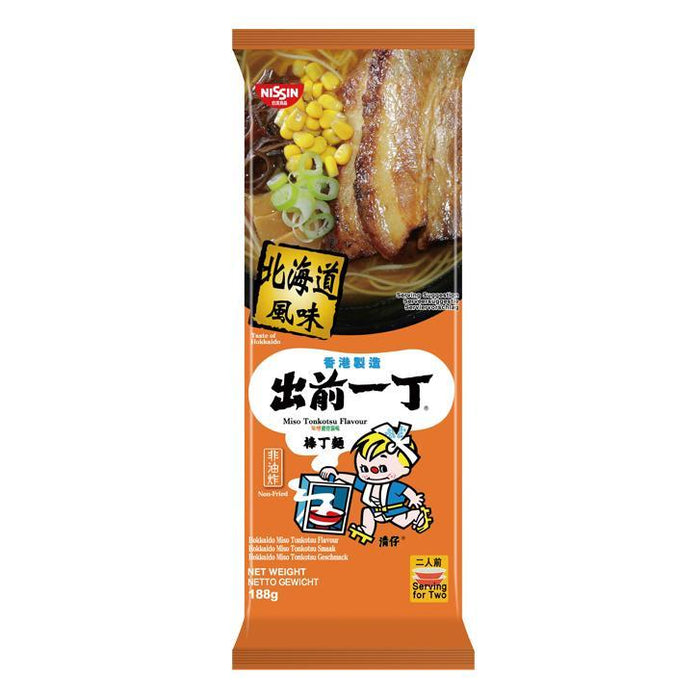 NISSIN HOKKAIDO MISO TONKOTSU FLAVOUR BAR NOODLE 188G