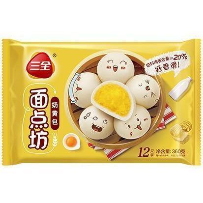 SAN QUAN CUSTARD BUN 360G 三全奶黄包 12 pieces 360g