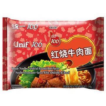 UNIF ROASTED BEEF FLAVOUR NOODLE 108G 统一100红椒牛肉面