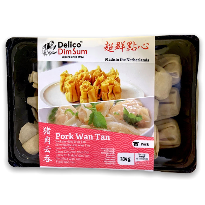 DELICO PORK WAN TAN 18 PIECES - 234G 超群猪肉云吞