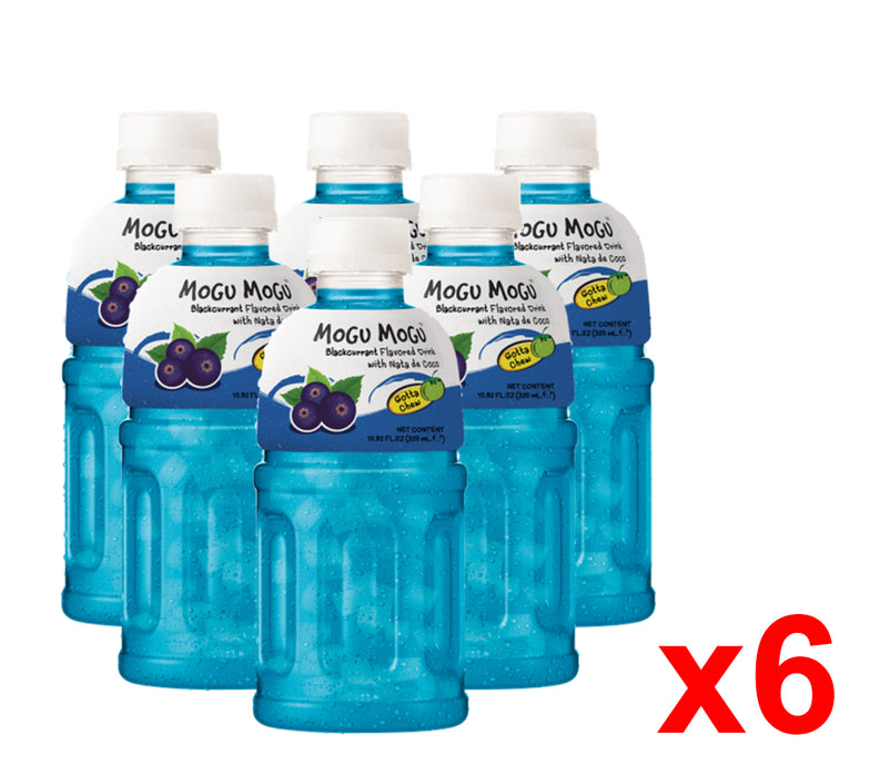 MOGU MOGU BLACKCURRANT NATA DE COCO DRINK 6 PACK
