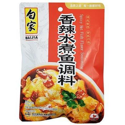 BAIJIA SPICY HOT FISH FLAVOR SEASONING 200G 白家調味料-香辣水煮魚