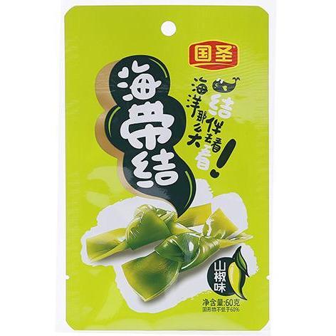 GUO SHENG PRESERVED SEAWEED KNOT 60G 国圣海带结