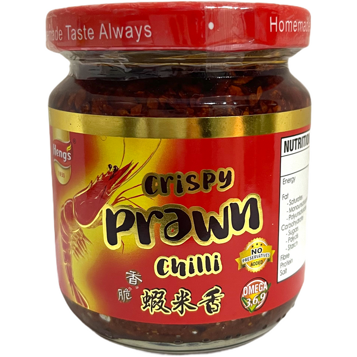 HENG''S CRISPY PRAWN CHILLI 180G