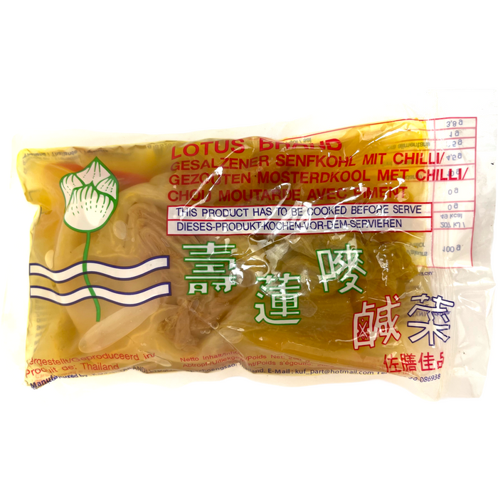 LOTUS BRAND PICKLED MUSTARD WITH CHILLI 250G