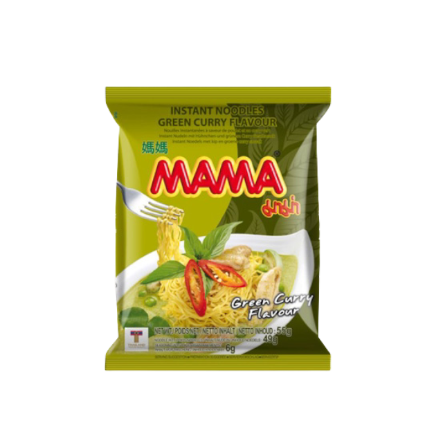 MAMA CHICKEN GREEN CURRY NOODLE 55G