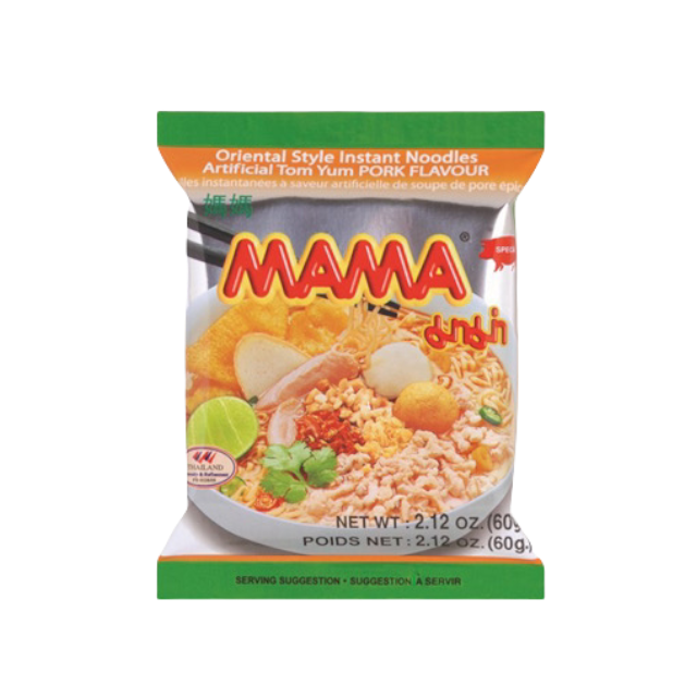 MAMA TOM YUM PORK FLAVOUR NOODLES 60G