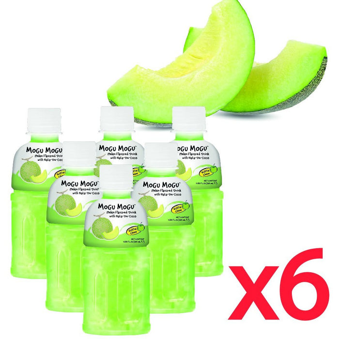 MOGU MOGU 甜瓜椰果饮料 6 包