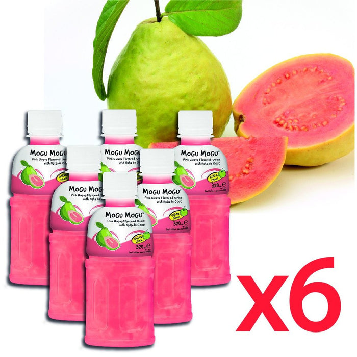 MOGU MOGU 粉色番石榴椰果饮料 6 包