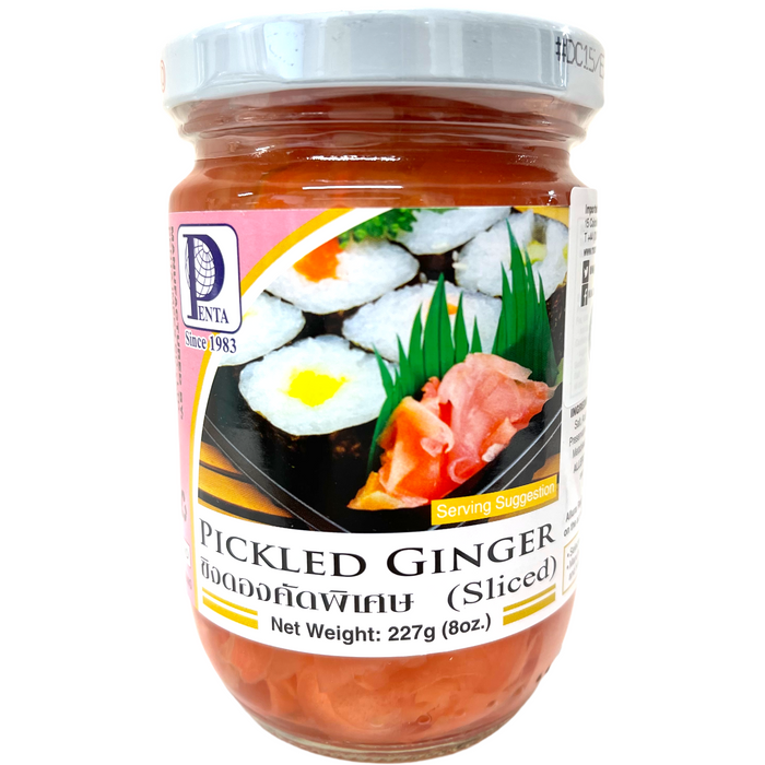 PENTA PICKLED PINK GINGER SLICED 227G