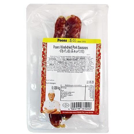 POON PORK SAUSAGES 120G 潘記切肉腸