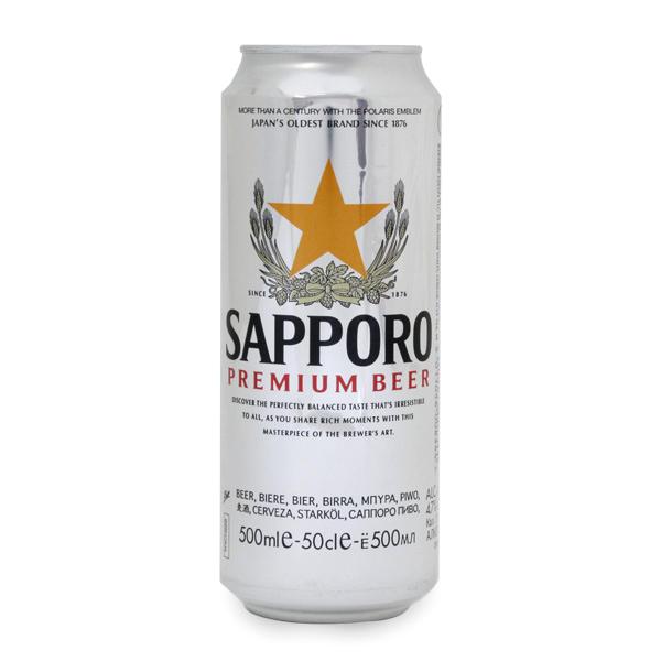 SAPPORO PREMIUM BEER ALCOHOL 5% 500ML