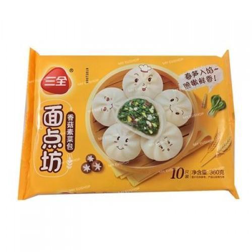 SAN QUAN MUSHROOM AND VEGETABLE BUN 360G 三全香菇素菜包