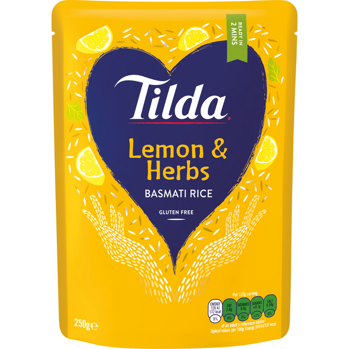 TILDA LEMON & HERB BASMATI RICE 250G