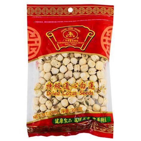 ZHENG FENG DRIED LOTUS SEEDS 200G 正豐通心白蓮