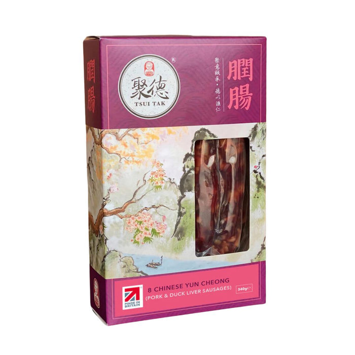 TSUI TAK 8 CHINESE YUN CHEONG (PORK & DUCK LIVER SAUSAGES) 340G 聚德膶腸