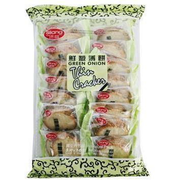 SILANG GREEN ONION THIN CRACKER 264G 思朗鮮蔥薄餅