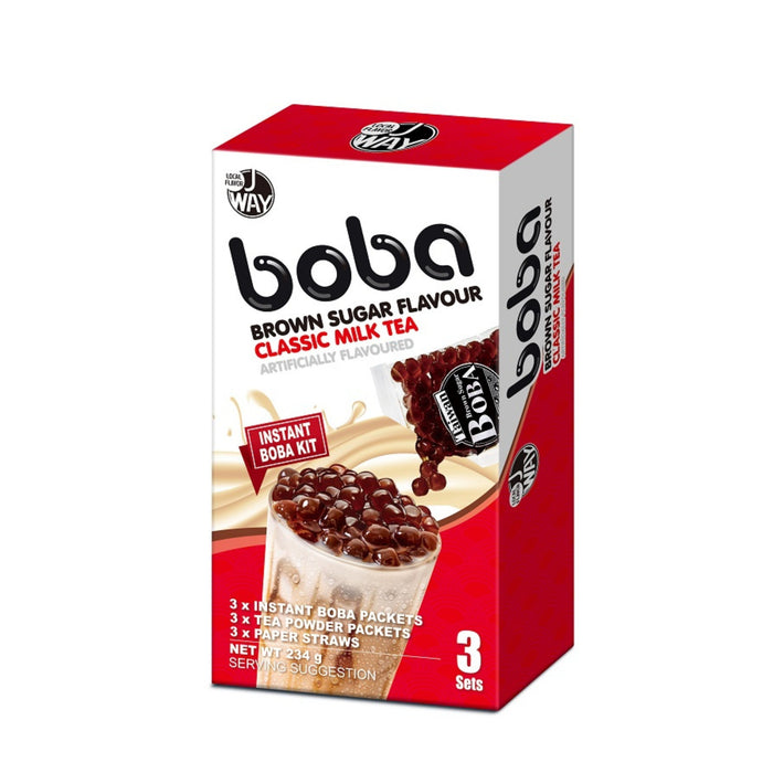 J WAY BROWN SUGAR MILK BOBA TEA KIT 234G