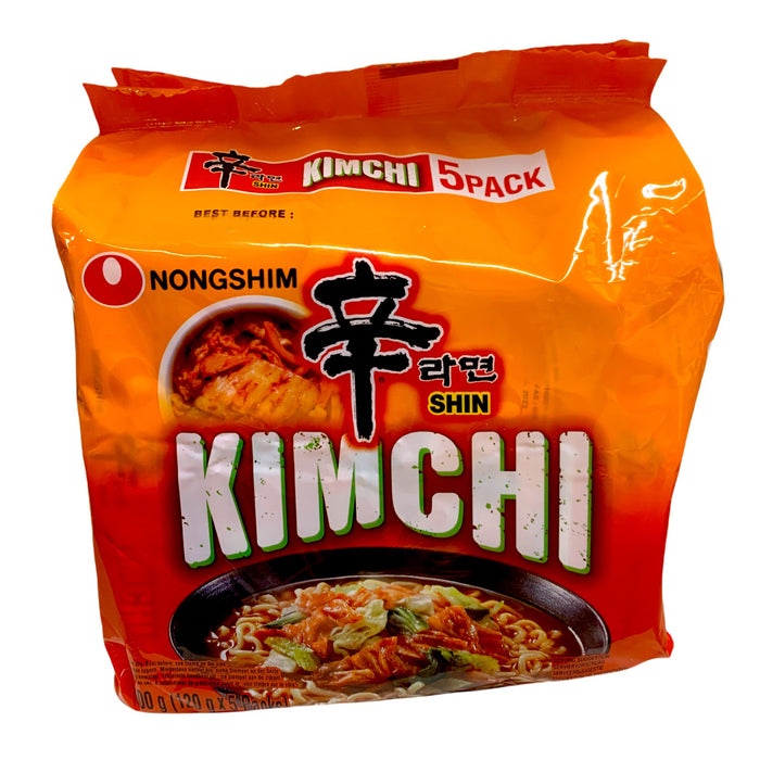 NONGSHIM SHIN KIMCHI RAMYUN NOODLE, PACK OF 5