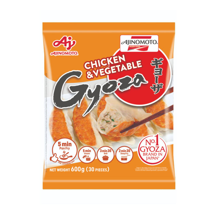 AJINOMOTO CHICKEN & VEGETABLE GYOZA 600G