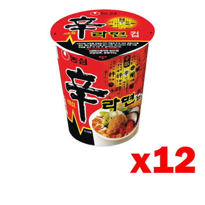 NONGSHIM SHIN CUP NOODLE, Case of 12