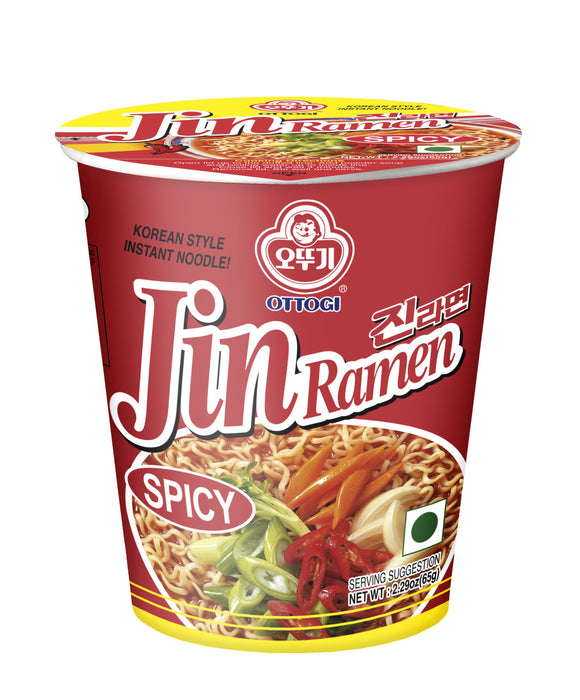 OTTOGI SPICY JIN RAMEN CUP NOODLE - 65G