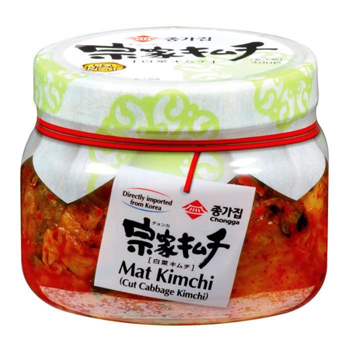 JONGGA MAT KIMCHI CUT CABBAGE JAR 400G