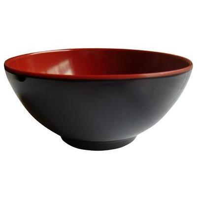 RED & BLACK RICE BOWL 126X59MM 日式飯碗