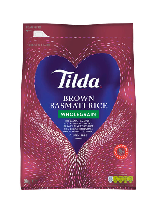 TILDA WHOLEGRAIN BROWN BASMATI RICE - 5KG