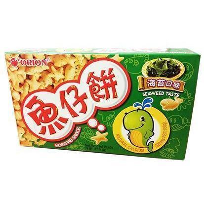 EDO ORION SEAWEED TASTE BISCUIT 33G EDO東洋魚仔餅-紫菜味