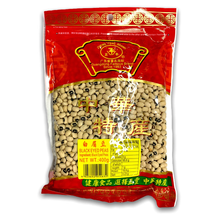 ZHENG FENG BLACK EYES PEAS - 400G 正豐白眉豆