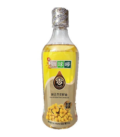LION & GLOBE CANOLA OIL 600ML 獅球嘜芥花籽油