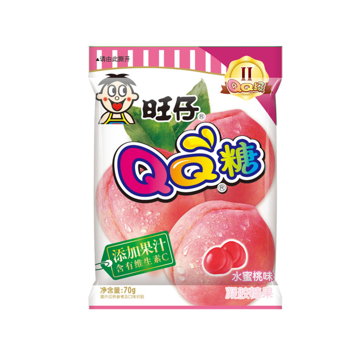旺旺QQ桃味软糖 - 70G 旺仔QQ糖(水蜜桃味)